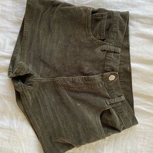 Corduroy green brandy Melville shorts